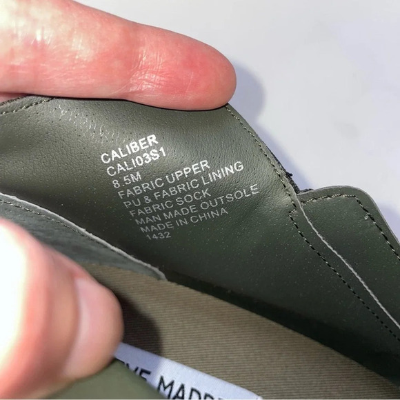 Steve Madden Caliber Wedge Knit Camo Sneakers Shoes Double Zip Size 8.5M - Picture 5 of 5